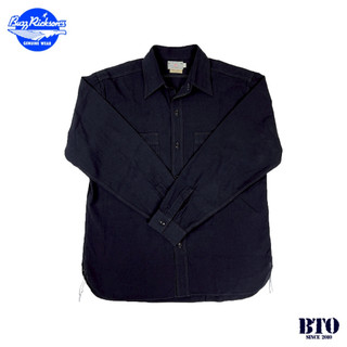 [BTO] 日本【Buzz Rickson's】WILLIAM GIBSON系列 黑色 CHAMBRAY 青年布工作襯衫
