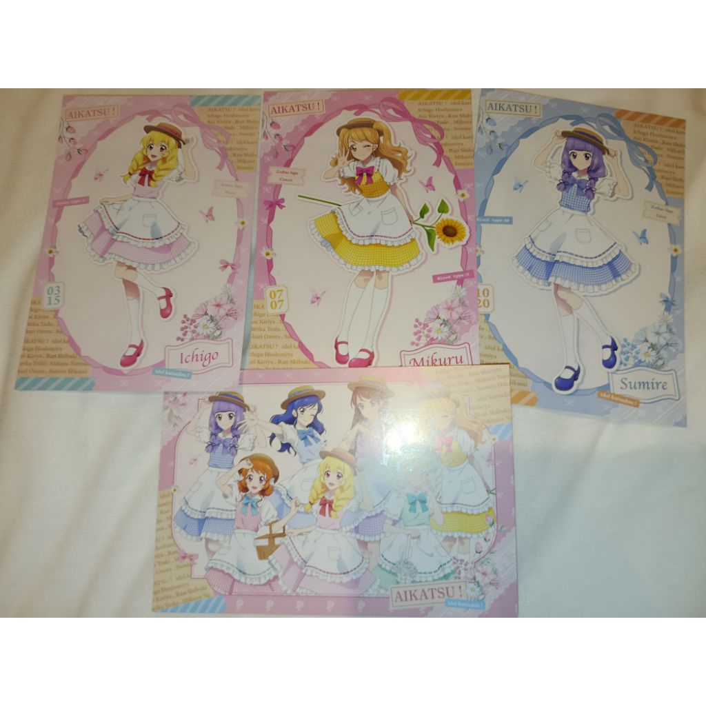 偶像學園 特典明信片 星宮莓 冰上瑾 夏樹未來