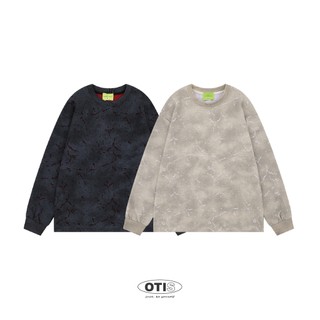 【OTIS】 【現貨速出】雨斑破壞感 大學T 大學tee 衛衣 無印感 基礎 長袖 素色 寬鬆 OVERSIZE