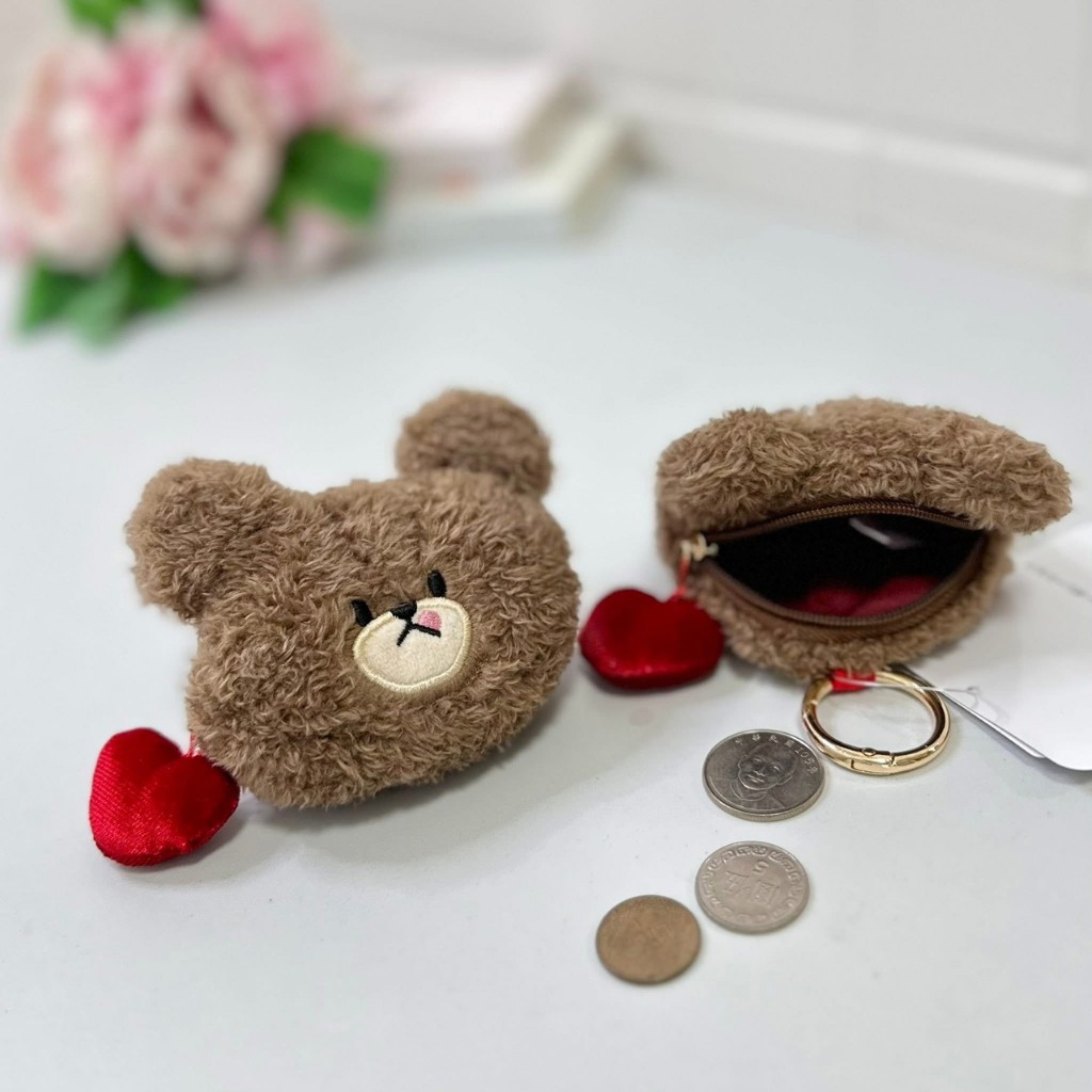 現貨🎄小熊學校Jackie聖誕節絨毛吊飾｜紅色格紋聖誕裝｜Christmas限定款鑰匙圈