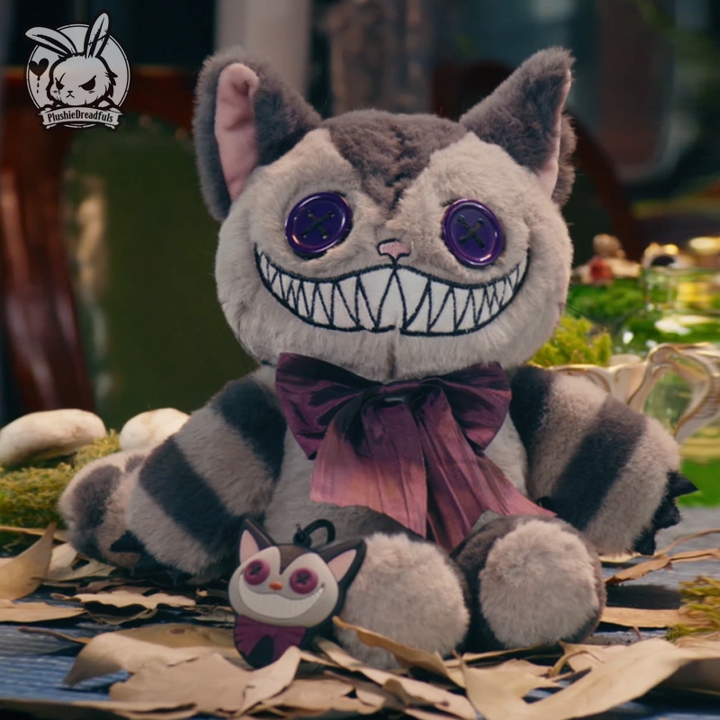 ✨桃園出貨 免運✨柴郡貓毛絨玩偶搞怪貓咪愛麗絲瘋狂迴歸公仔 搞怪禮物
