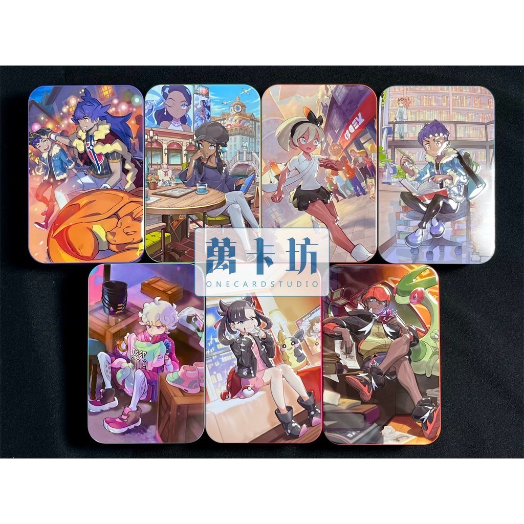 萬卡坊 / 寶可夢 PTCG 簡中版 訓練家卡牌收藏組合 瑪俐 露璃娜 彩豆 丹帝 奇巴納 鐵盒 指示物收納盒 指示物盒