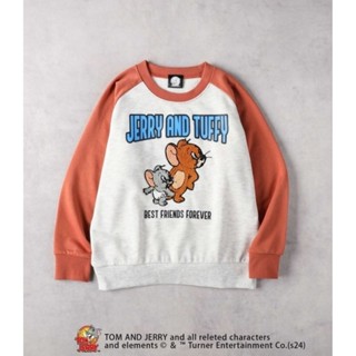 ♧麥麥My童裝部♧110零碼日本TOM&JERRY秋冬兒童湯姆與傑利毛巾繡長袖毛圈上衣實拍現貨