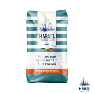 MARSEL 藍舶 比利時細海鹽1KG 自然日曬結晶 不死鹹 無新增碘 國際IFS、BRC食品標準認證 超商最多3包