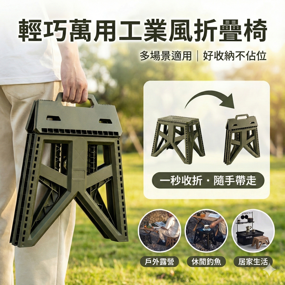 摺疊椅 小板凳 便攜 戶外露營釣魚專用 兒童烤肉排隊小椅子 輕巧易收省空間 家用穿鞋凳浴室凳 快速開合易攜帶
