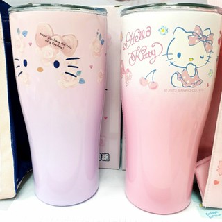 正版現貨🥃Hello kitty 曲線杯保溫提袋組 900ml 冰霸杯 保溫杯 304不鏽鋼 保溫保冷杯 飲料提袋 禮物