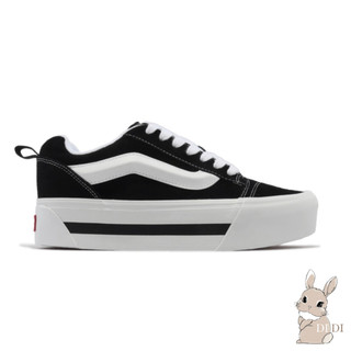 Vans Knu Stack 黑白熊貓 白線 增高鞋 厚底鞋 麂皮 瘦腳 麵包鞋 百搭 女鞋 VN000CP6BA2