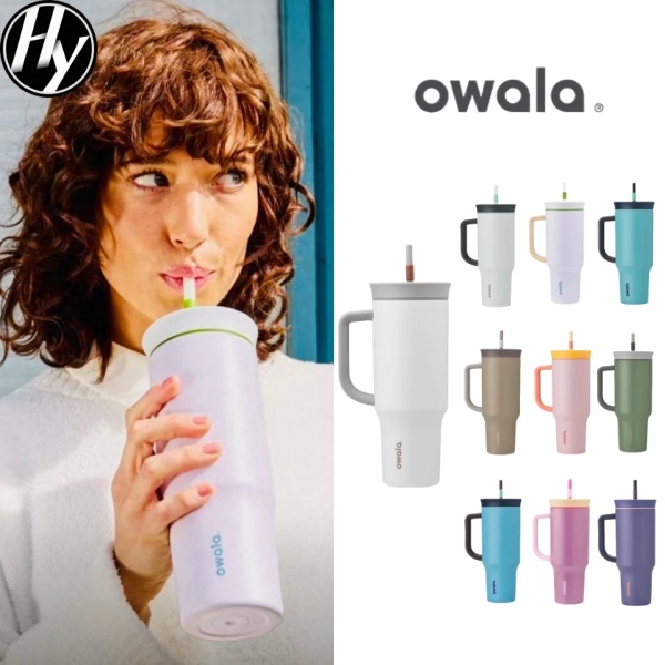 Owala Tumbler 大容量三層不鏽鋼隨行杯 雙飲口 吸管水壺 保冰杯 手搖飲杯 保溫瓶