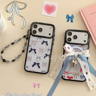 ins風蝴蝶結 iPhone18 17 16 15 14 13 12 11 Pro max手機殼 Magsafe磁吸支架