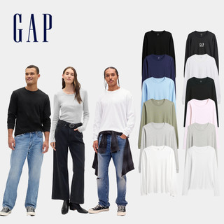 Gap 男女裝 圓領長袖T恤 多款規格任選 (798596&795651&838354)