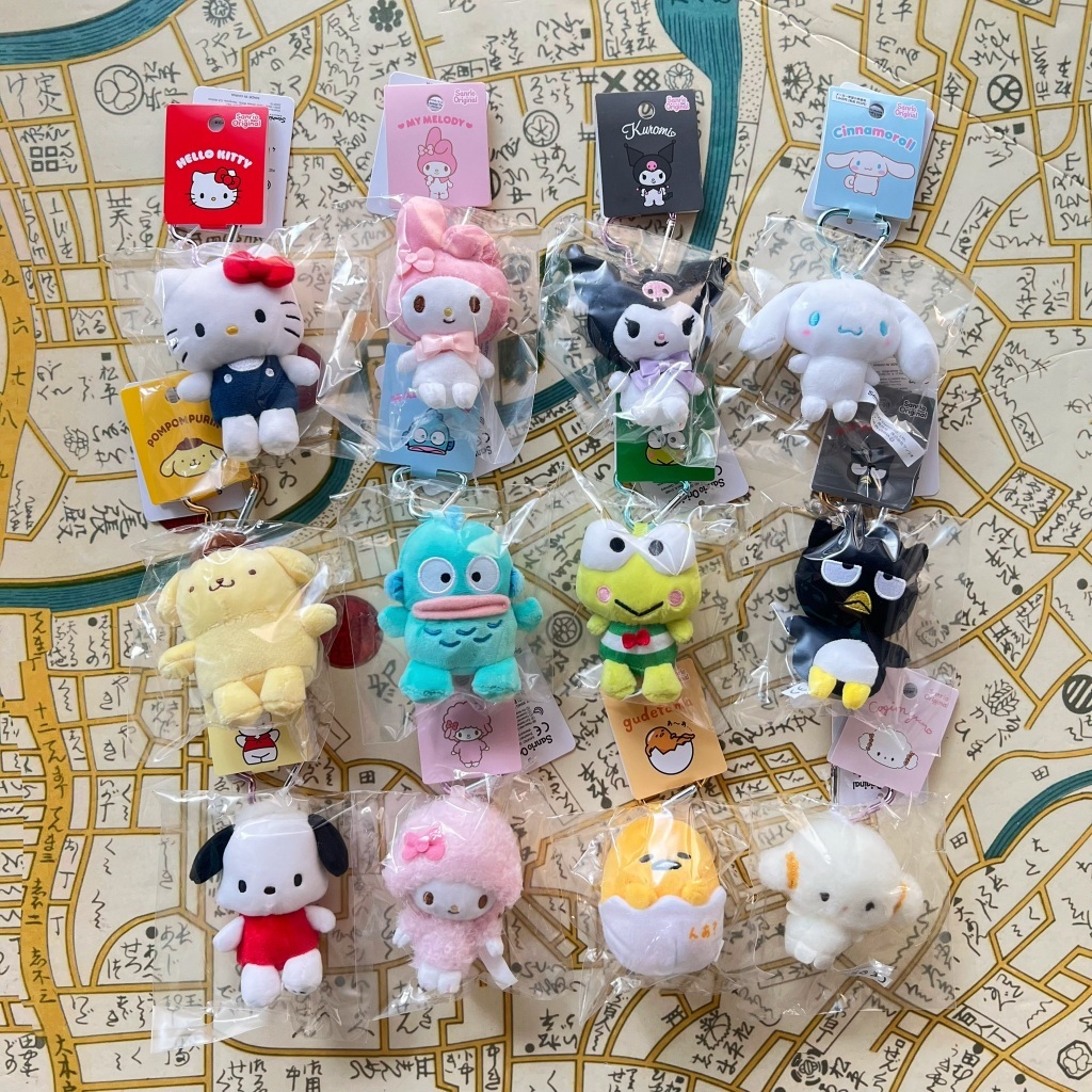 《小巴趴趴造》現貨有發票！日本正版 三麗鷗造型愛心扣鑰匙圈【愛心扣環】Kitty 大耳狗 彼安諾 酷企鵝 花小兔 吊飾