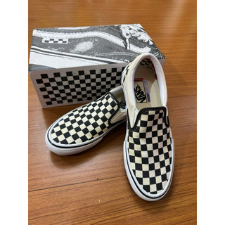 二手-Vans Skate Slip-On Black Widow Spider 黑白棋盤格懶人鞋