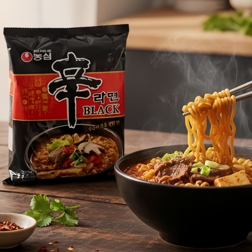 健康本味 韓國農心頂級黑辛拉麵130g (牛骨雪濃湯味) 韓國 農心 辛拉麵 韓國泡麵 道地滋味 熱銷 農心辛拉麵 袋裝