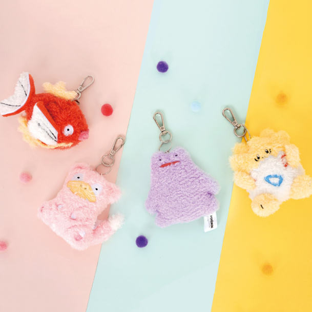 韓國 神奇寶貝 精靈寶可夢Pokemon 百變怪 波克比 呆呆獸 鯉魚王  毛絨絨 吊飾 鑰匙圈 9公分高