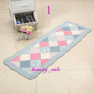 絎縫拼布 純棉 坐墊 防滑 汽車座墊/床前地墊/廚房地墊 50x135 cm
