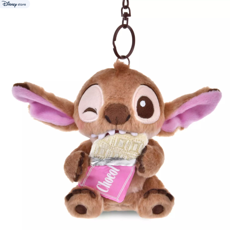 現貨 日本迪士尼 史迪奇 小熊維尼 情人節 巧克力 鑰匙圈 娃娃 情人節禮物 巧克力色 史迪奇巧克力 小熊維尼巧克力