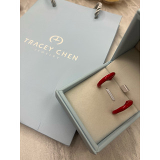 TRACEY CHEN JEWELRY紅色耳環