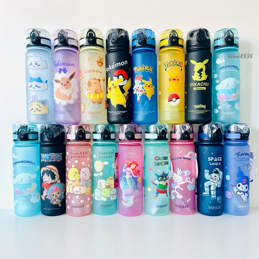 【IMPACT】怡寶彈蓋水壺 水杯 水瓶 500ml 吉伊卡哇 七龍珠 寶可夢 大耳狗 卡皮巴拉 角落生物 酷洛米 伊布