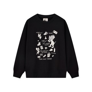 GIORDANO男裝BEST FRIENDS FOREVER印花大學TEE TOM & JERRY系列 01096611