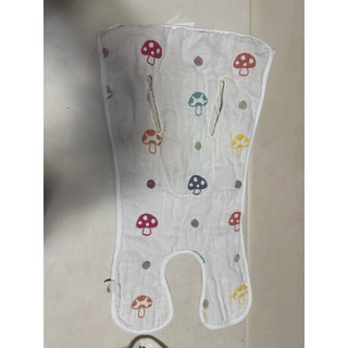 現貨⚡️二手 極新 日本 日牌 10mois Hoppetta 蘑菇 寶寶 嬰兒 推車 坐墊 座墊 五層紗