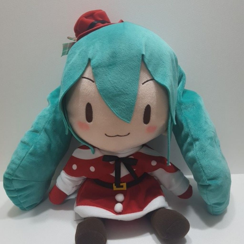 全新 2025年 big 初音未來（Hatsune Miku）聖誕裝  絨毛娃娃 35公分