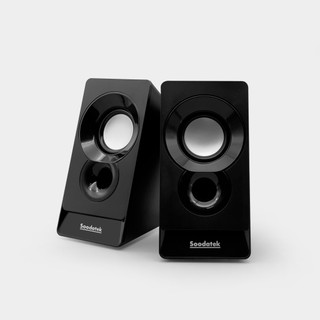 【Soodatek】 2.0聲道USB多媒體喇叭 SS0120-D5LBK