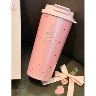 ❮中國限定❯星巴克STARBUCKS情人節甜星噗噗鴨系列不銹鋼咖啡杯隨行杯