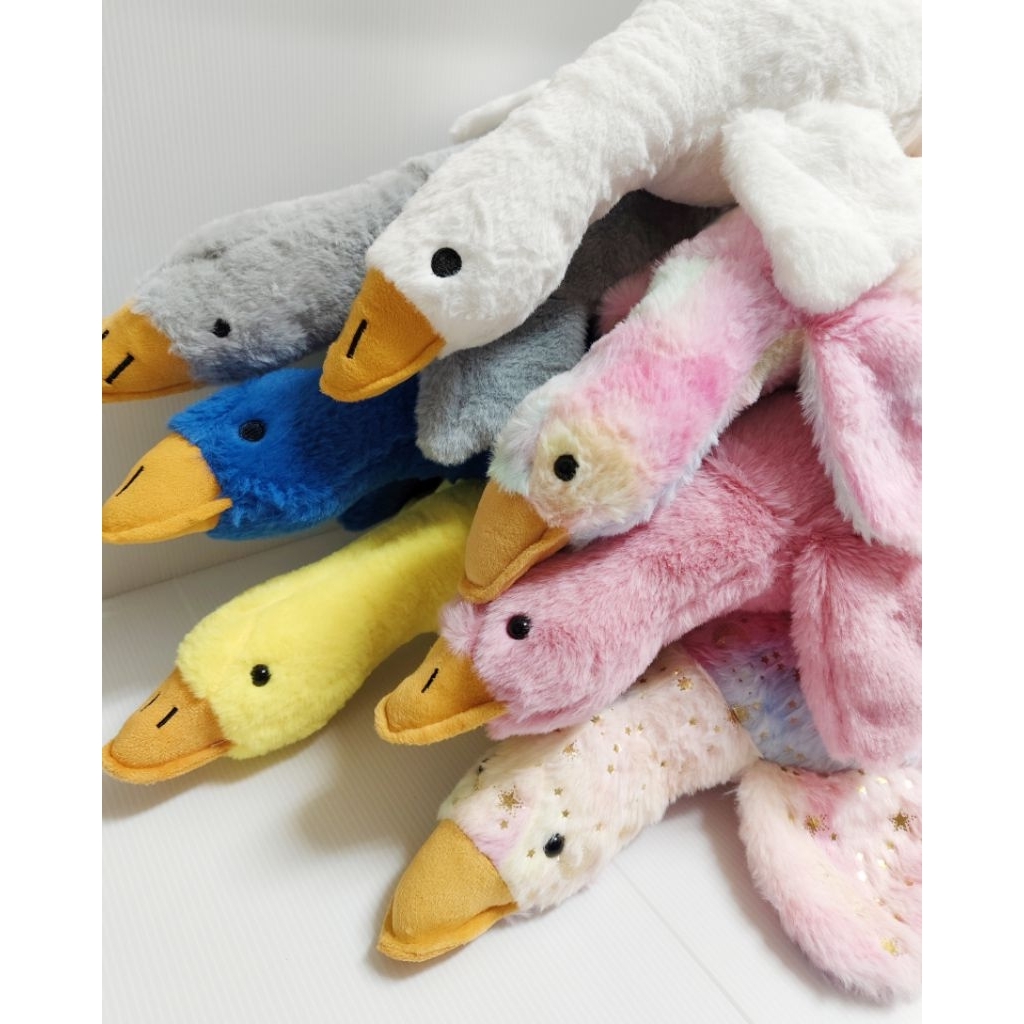 彩色鵝娃娃 鵝玩偶 米黃鵝娃娃 粉紅鵝 彩色鵝 奶茶鵝 粉彩鵝 寶石藍鵝 深粉紅鵝 鵝玩偶 白鵝 鵝