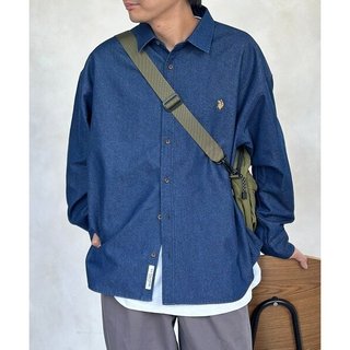-Closer- 台北日系選品 CPCM U.S. POLO ASSN. 刺繡LOGO 牛仔 長袖襯衫
