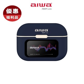 『福利品』AIWA 愛華 耳夾式真無線藍牙耳機 AT-H03 EDGE(象牙白/湛藍/淡紫)