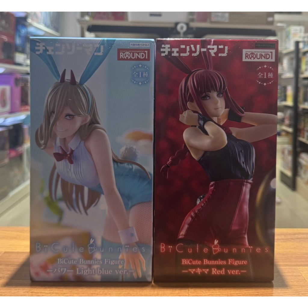 兩津[現貨] FURYU BiCute 鏈鋸人 兔女郎 瑪奇瑪 帕瓦 水藍 景品 公仔 真絲襪 電鋸人 真紀真