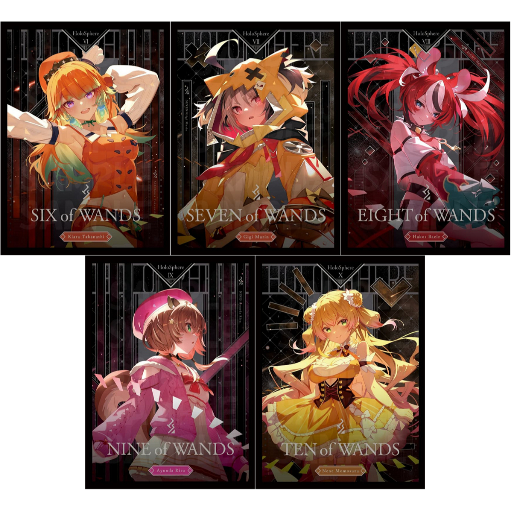 【角色卡套】 Hololive 小鳥遊琪亞拉 琪琪 哈珂斯 栗絲 桃鈴音音 塔羅牌ver C107 混沌の女神様 同人會