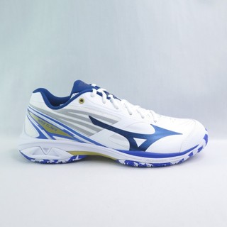MIZUNO 71GA264304 WAVE CLAW 4 男 排羽球鞋 3E寬楦 白x藍金【iSport愛運動】