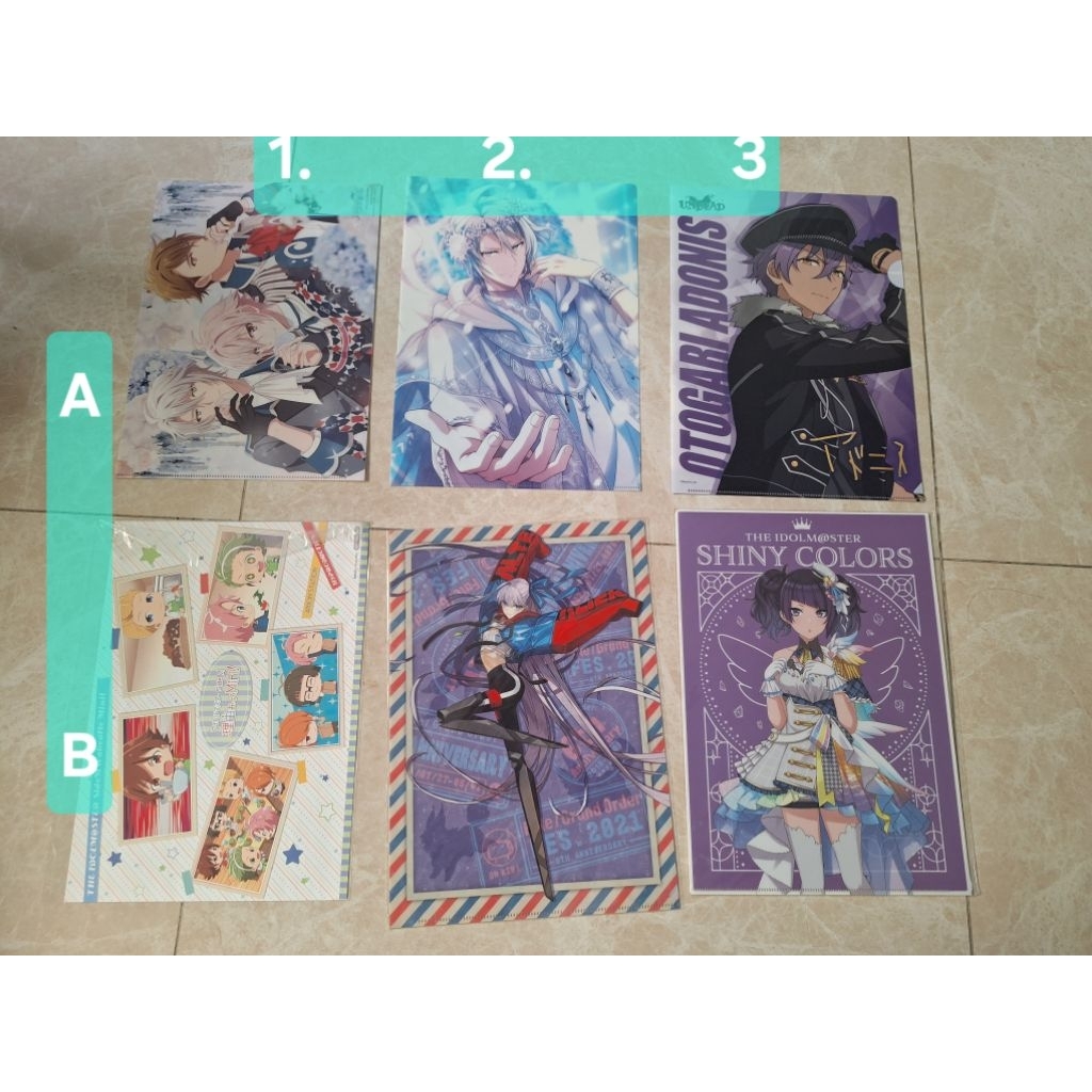 偶像夢幻祭 偶像大師SideM 合奏明星 fgo 資料夾 碧藍幻想 Fate/Grand 墊板 偶像星願IDOLiSH7