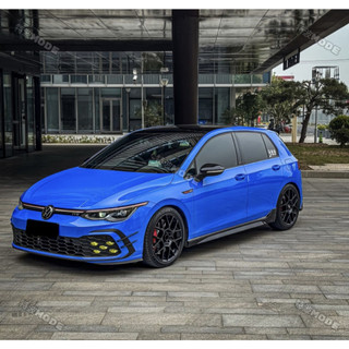 福斯 VW GOLF 8/8.5 GTI Rline 專用 側風刀 風刀 風刃 空力套件 黑化 霧燈框 前保桿飾條 免運