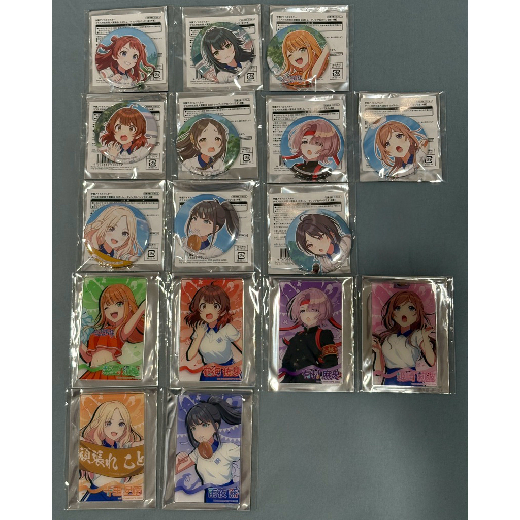 學園偶像大師 学マス 初星大運動會 徽章 壓克力卡（花海咲季/手毬/清夏/佑芽/千奈/麻央/莉波/星南/雨夜燕/真城優）