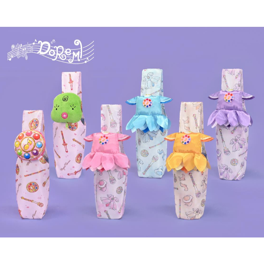 (櫻花便利屋)💗3吋小魔女系列飲料提袋吊飾💗 掛件 飲料提袋 DoReMi  羽月 小愛 音符 轉換器 魔女莉卡