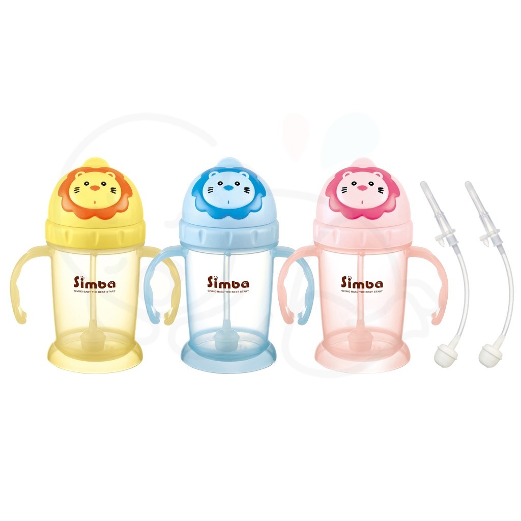 simba 小獅王辛巴 辛巴滑蓋樂活杯 240ml / 替換吸管組2入 【易美嬰童用品】