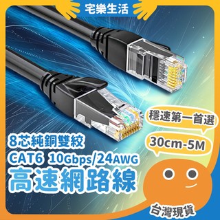 【😉臺灣出貨 高速寬頻網路線】30cm~5m CAT6 高速網路線 網路線 RJ45 乙太網路線 ADSL 路由器