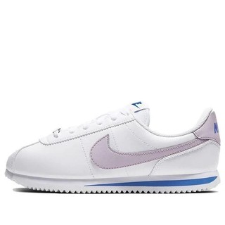 【MAZGO】零碼出清 NIKE CORTEZ BASIC GS 女鞋 休閒 阿甘 鐵牌 白 紫 904764-108