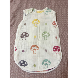 (二手) Hoppetta 蘑菇六層紗防踢背心 嬰童