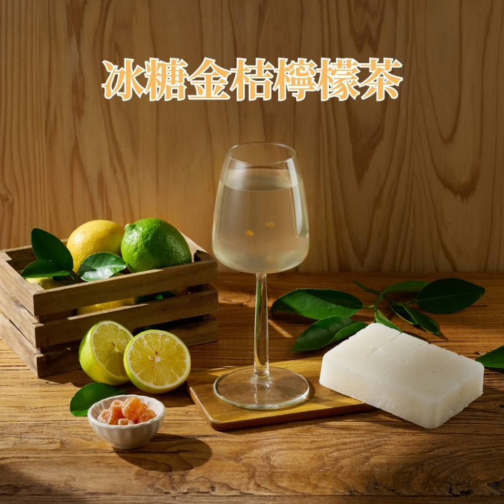 【蔗會】冰糖金桔檸檬茶 (300g/塊) 茶磚 營業用 批發 糖磚 黑糖磚 黑糖茶磚 檸檬茶 水果茶 檸檬磚 冬瓜磚