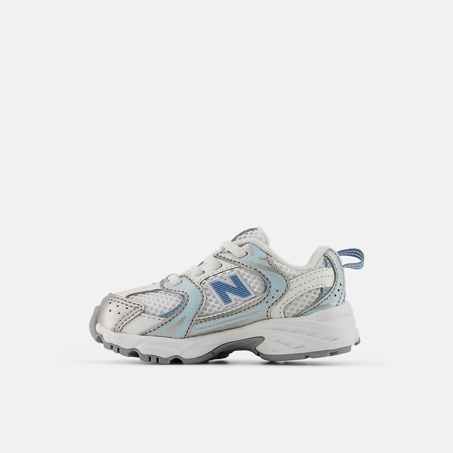 New Balance 紐巴倫530系列 童鞋 嬰幼 休閒鞋 可愛 免綁鞋帶 穿脫方便 好穿 灰銀藍 IZ530ED