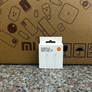⚡台灣小米公司貨⚡ 小米 Xiaomi 3A 編織傳輸線 1m (USB-C to USB-C) 快充線 TYPEC線