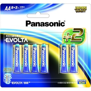 Panasonic 國際牌 Evolta 鈦元素鹼性電池 AA/AAA｜3號4號 6顆/10顆裝 抗漏液 電子鎖專用