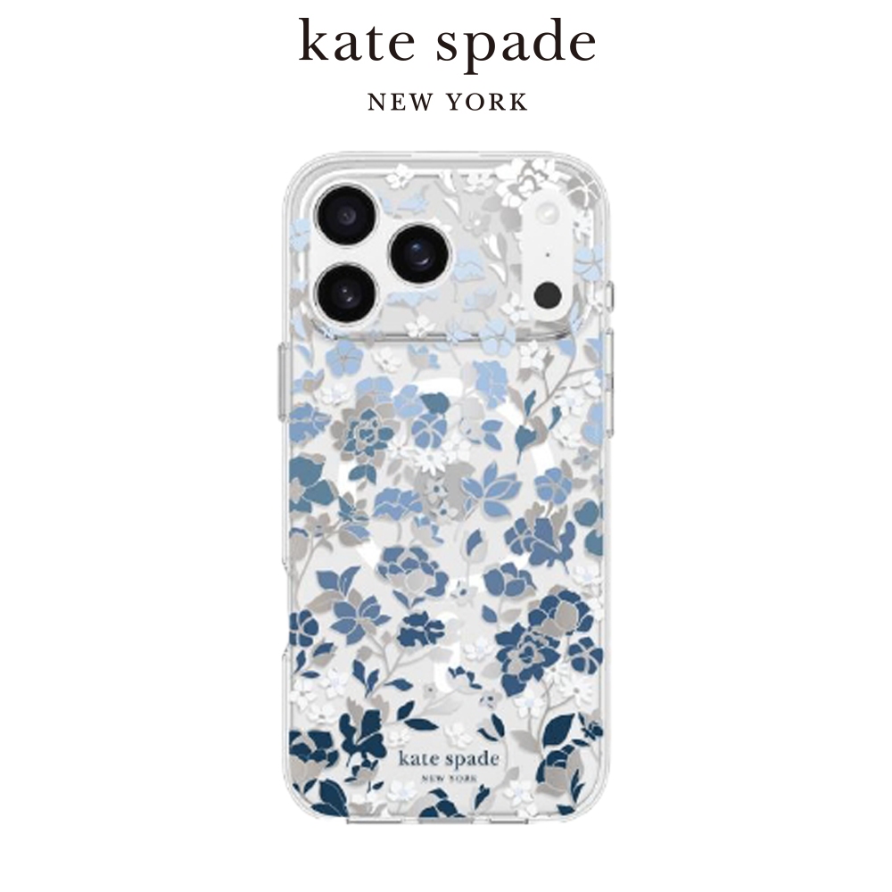 【kate spade】iPhone 17系列 Magsafe 精品磁吸防摔殼 皇室藍 手機殼