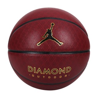 NIKE JORDAN DIAMOND OUTDOOR 8P 7號球 標準籃球 比賽 訓練 運動 耐用 彈性 耐磨 琥珀