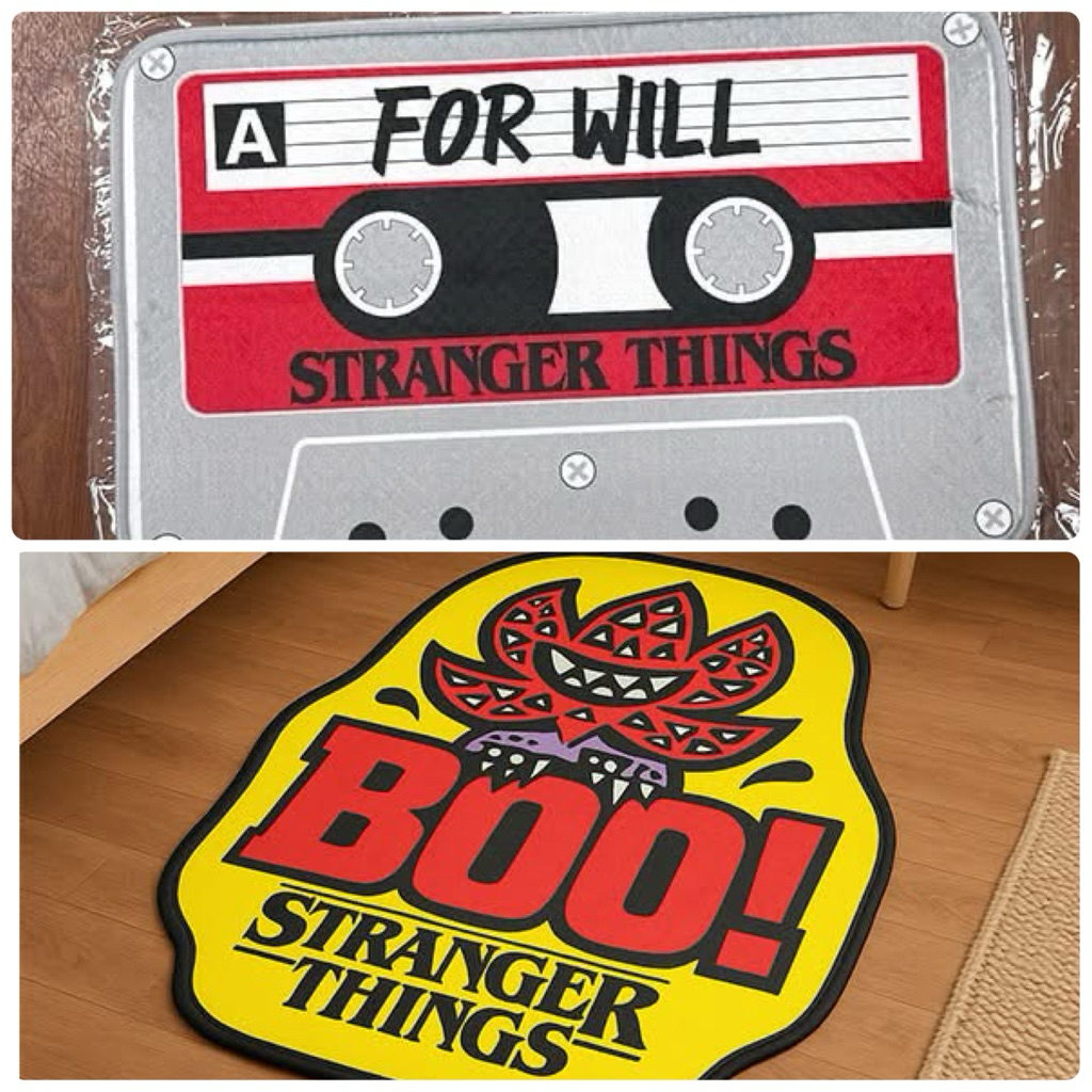 清倉限購2個-怪奇物語 威爾錄音帶地墊 stranger things 魔神踏墊快閃店破盤賣場另有毛巾 襪子