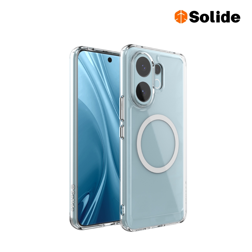 Solide VIVO V60 防摔磁吸保護殼 透明 手機殼 手機保護殼 磁吸 亞瑟3C生活