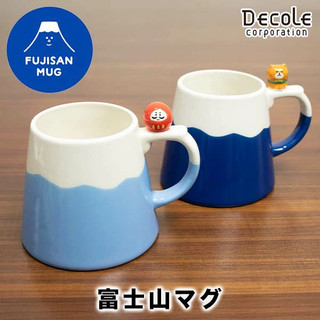 富士山馬克杯 達摩馬克杯 日本 DECOLE 柴犬馬克杯 立體造型馬克杯 富士山造型